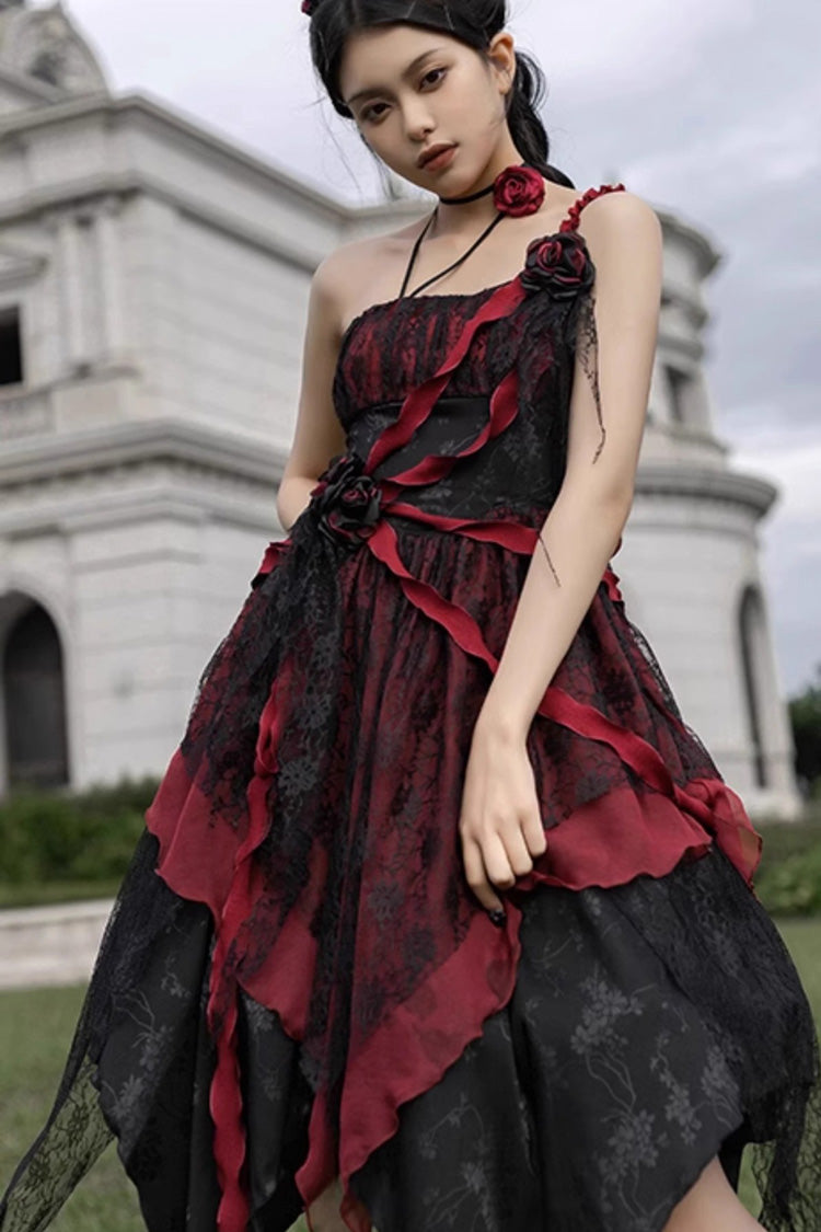 Sweet Lolita JSK - Wabi Sabi Style Stitching, 3 Colors, Gothic Style - additional product view 23