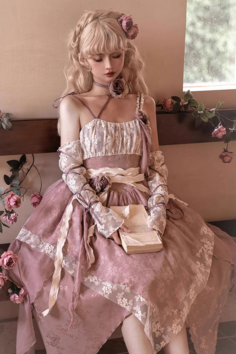 Sweet Lolita JSK - Wabi Sabi Style Stitching, 3 Colors, Gothic Style - main product image