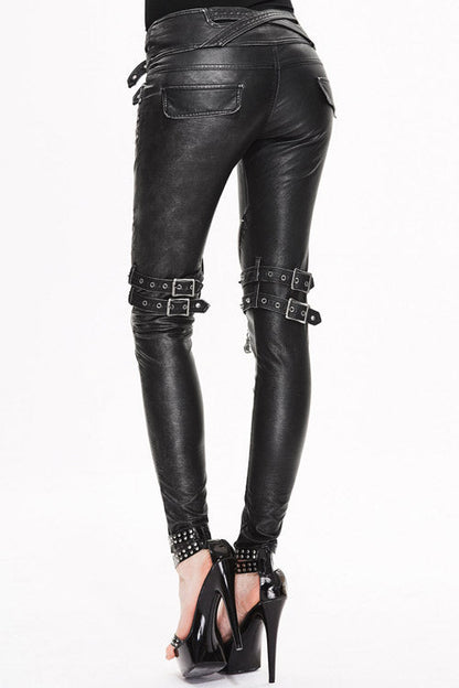 Sweet Lolita Platform Boots - Winter False Hand Rubbed, Black, Zipper Detail, Punk Style - additional product view 3