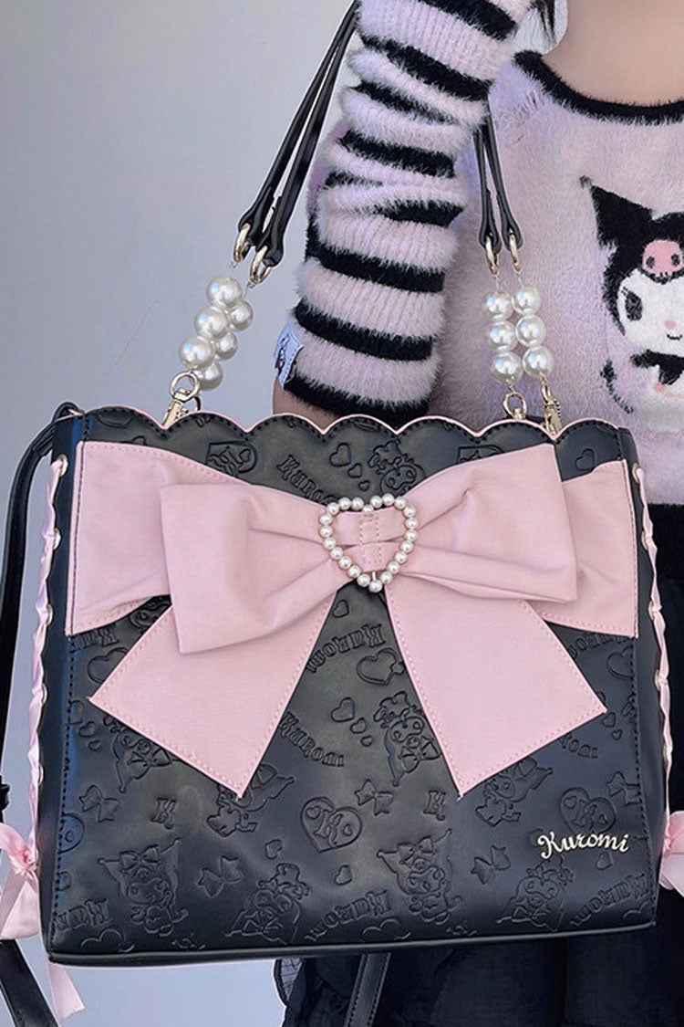 Sweet Lolita Shoulder Bag - Bowknot Pearl Shoulder Colors, 4 Colors, Bow Detail - additional product view 7