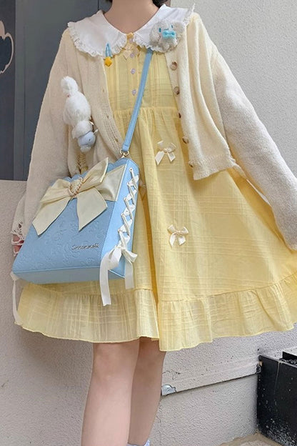 Sweet Lolita Shoulder Bag - Bowknot Pearl Shoulder Colors, 4 Colors, Bow Detail - additional product view 11