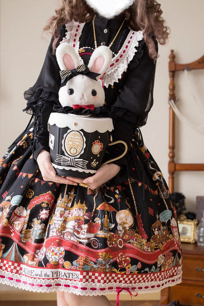 Sweet Lolita Shoulder Bag - Lovely Teacup Rabbit, 5 Colors, Bow Detail - additional product view 4