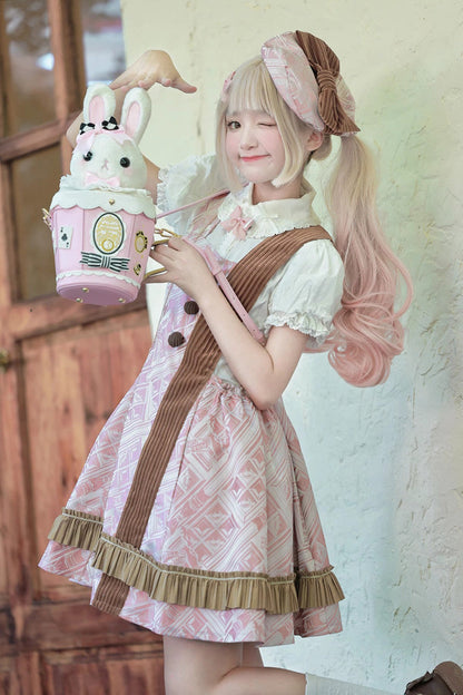 Sweet Lolita Shoulder Bag - Lovely Teacup Rabbit, 5 Colors, Bow Detail - additional product view 10