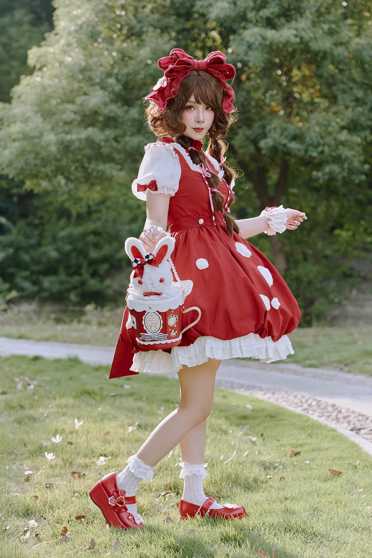 Sweet Lolita Shoulder Bag - Lovely Teacup Rabbit, 5 Colors, Bow Detail - additional product view 17