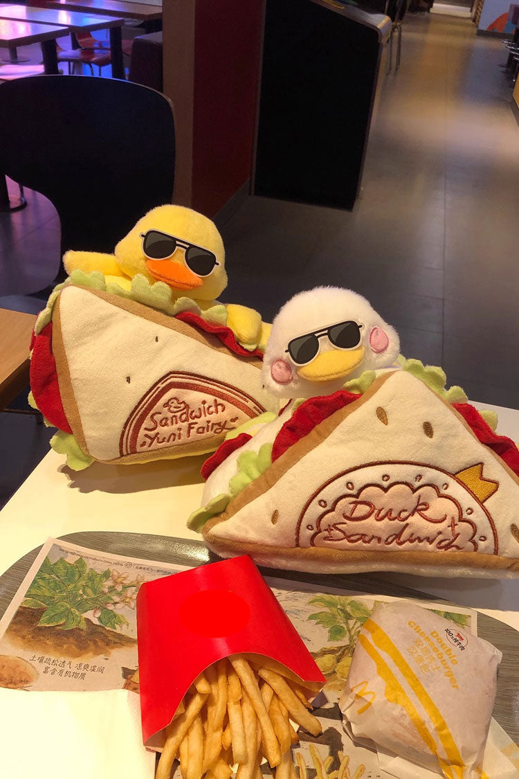 Sweet Lolita Shoulder Bag - Sandwich Plush Yellow Duck, Yellow - additional product view 2