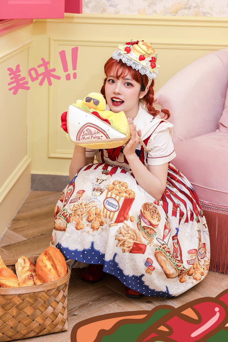 Sweet Lolita Shoulder Bag - Sandwich Plush Yellow Duck, Yellow - additional product view 4