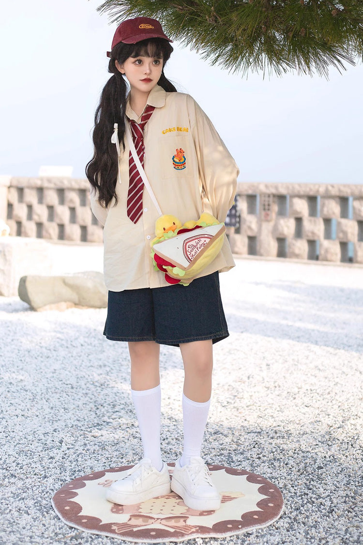 Sweet Lolita Shoulder Bag - Sandwich Plush Yellow Duck, Yellow - additional product view 6