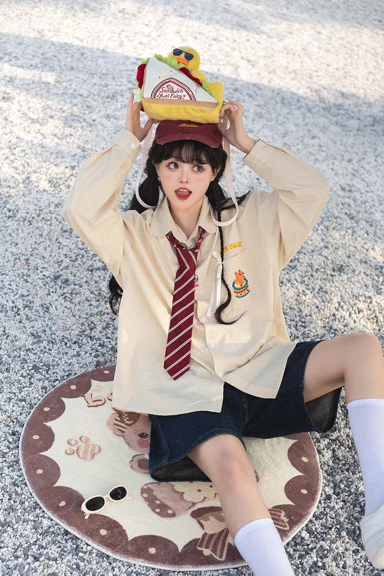 Sweet Lolita Shoulder Bag - Sandwich Plush Yellow Duck, Yellow - additional product view 7