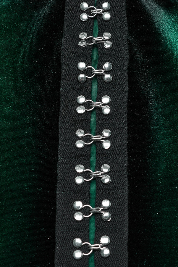 Victorian Lolita Blouse - Gradient Irregular, Green, Women's Style, Gothic Style - additional product view 5