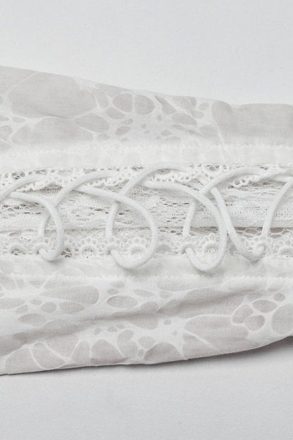 Victorian Lolita Blouse - Lapel Collar Print Stitching, 2 Colors, Women's Style - additional product view 17