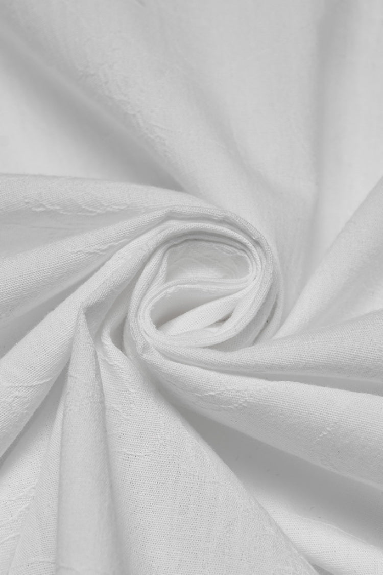 Victorian Lolita Blouse - Lapel Collar Puff With, White, Puff Sleeves, Detachable Detail - additional product view 7