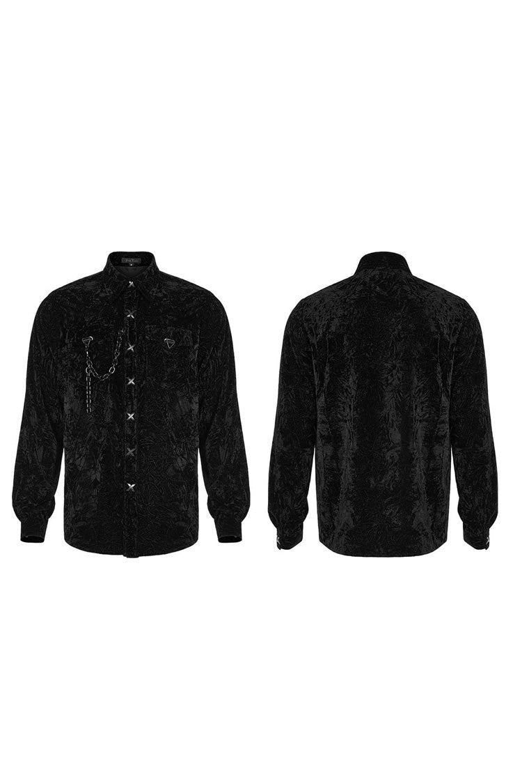 Victorian Lolita Blouse - Men's Stand Collar, 2 Colors, Detachable Detail, Buckle Detail - additional product view 10